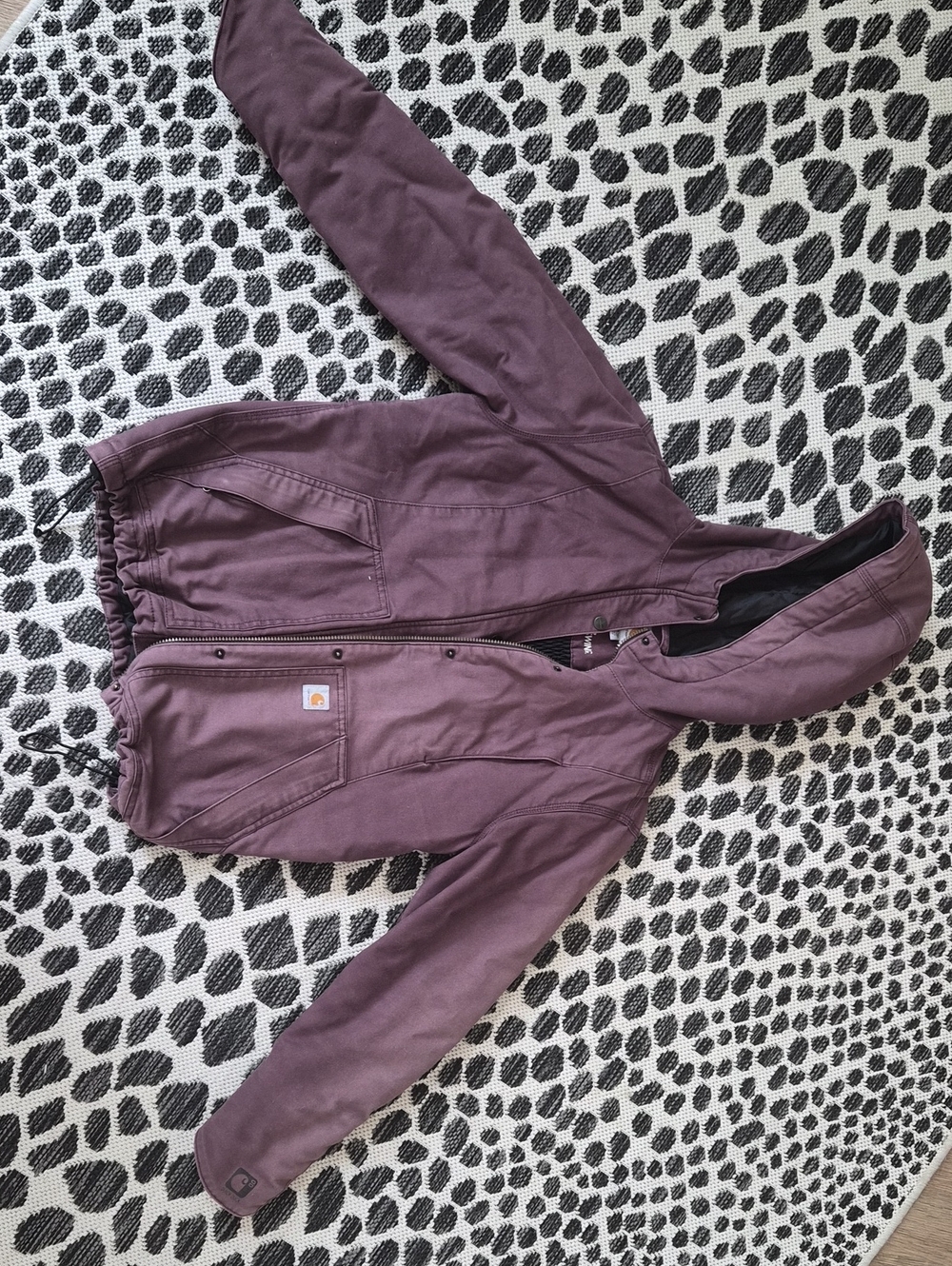 Carhartt Plum Hooded Work Jacket
